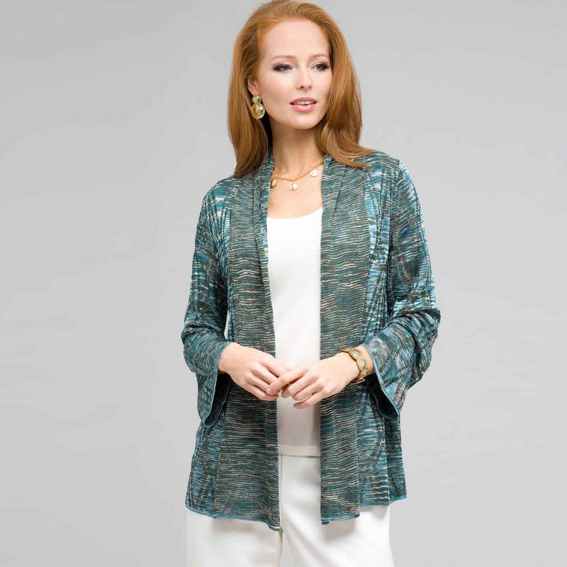 Open Front Cardigan, Multi, large image number 0